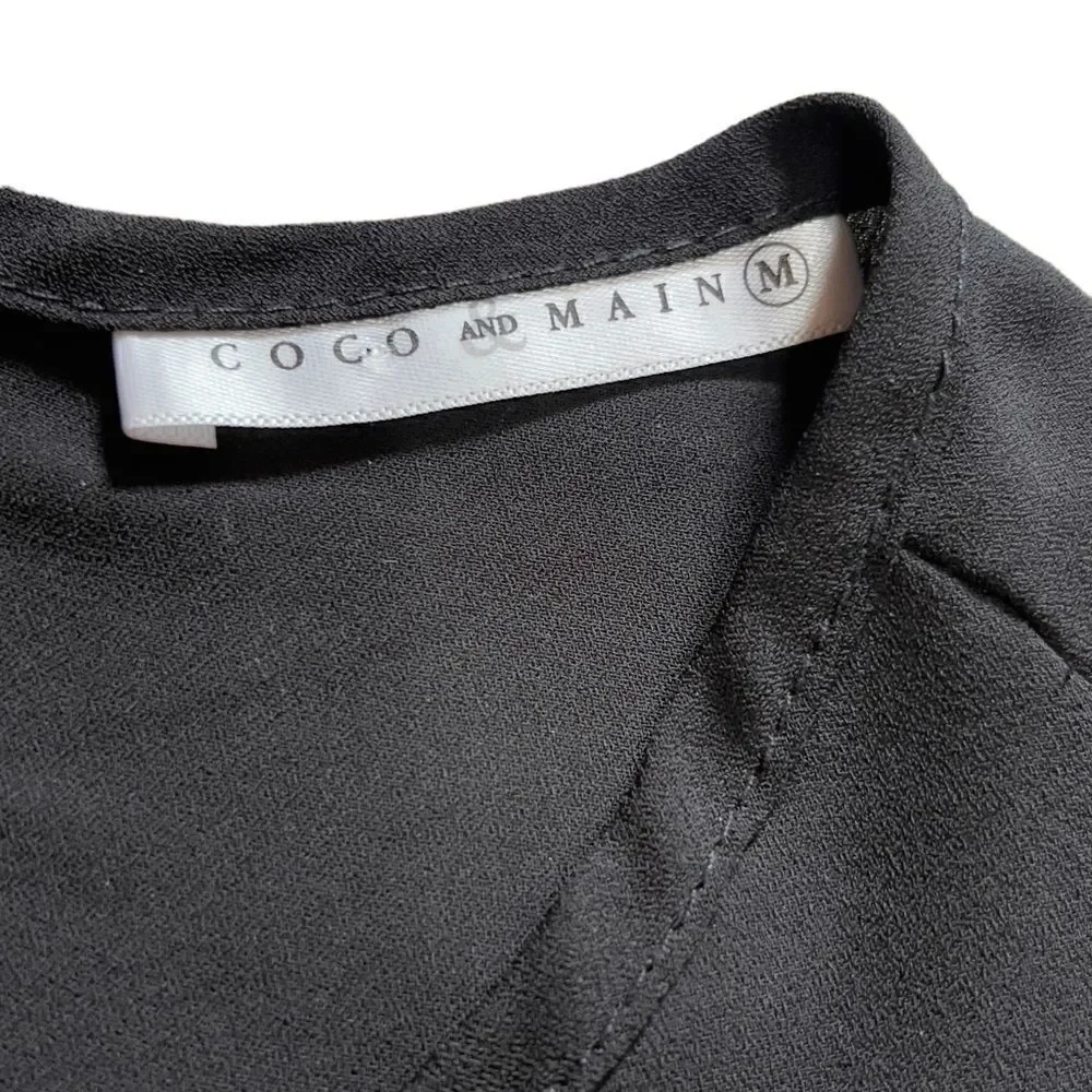 Coco and Main Round Neck Georgette Top Size Medium - Picture 8 of 8